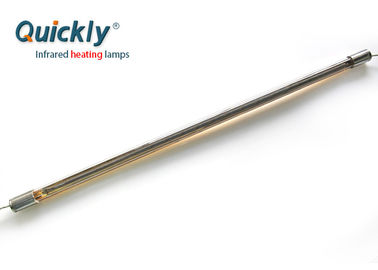 Medium Wave IR Heat Bulb / Gold Quartz Single Tube Infrared Lamp Heater